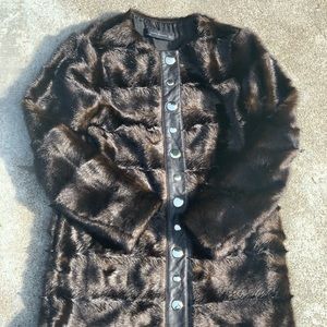 Zara Faux Fur Coat - image 1